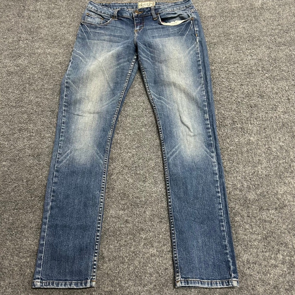 American Rag Jeans Womens Size 9R Blue Skinny Low Rise Stretch Denim 65180